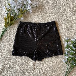 Forever 21 Black Sequin Shorts